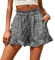 Das neue Europa und die Vereinigten Staaten 2022 Außenhandel grenz überschreitende Kleid Chiffon Druck Freizeit Tasche Taille Shorts