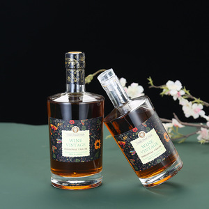 500ml 750ml bouteilles de vodka en verre de bouteille en verre de silex pour whisky gin liqueur de vin bouteilles - Product Image 6