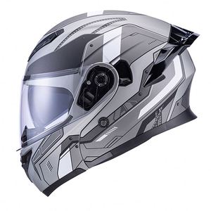 <span class=keywords><strong>Caschi</strong></span> da motociclista a viso aperto con casco a <span class=keywords><strong>teschio</strong></span> Vintage con funzione Flip - Product Image 6