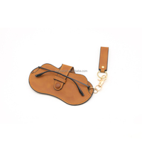 Cadeaux promotionnels, objets publicitaires, étui de luxe personnalisé avec logo, étui en cuir PU pour lunettes, housse de protection avec porte-clés