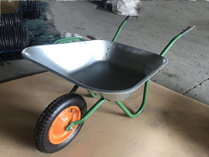 <span class=keywords><strong>Carretilla</strong></span> de Jardín con Bandeja de Metal Galvanizado de 65 Litros y Neumático - Product Image 4