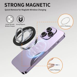 Hot Sale Magnetic <b>Finger</b> Ring Holder 360 Degree Rotating Phone Ring Mobile Stand Magnetic Phone Grip Holder <b>for</b> iPhone 16 ProMax - Product Image 3