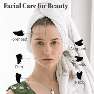 Outil de Massage Gua Sha en pierre de cristal naturel Outil facial Guasha Board pour SPA <span class=keywords><strong>Acupuncture</strong></span> Point de déclenchement Traitement Gua Sha - Product Image 3