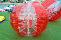 0.9mm PVC gonflable Zorb Ball Bubble Soccer 1.5m Herbe Dia avec pompe à air et garantie de 3 ans Commande minimum 1 pièce