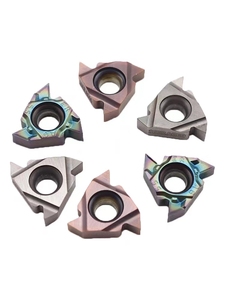 16er Interno/externo <span class=keywords><strong>Carbide</strong></span> Threading Inserções, 55 /60 °, Para Aço Inoxidável & Aço, Ir Lathe Tools - Product Image 2