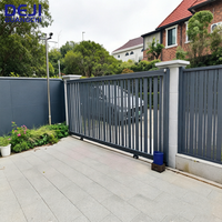 Portail Coulissant en Aluminium Personnalisé pour Entrée de Cour Décorative, Portail Principal Coulissant Euro-Américain Très Vendu
