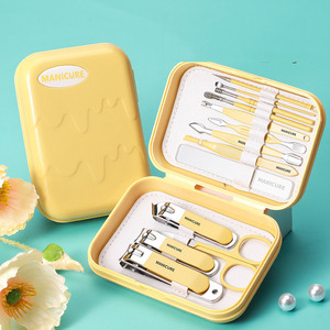Set Professionale di Alta Qualità per <span class=keywords><strong>Manicure</strong></span> Francese, Kit di Tagliaunghie <span class=keywords><strong>e</strong></span> Strumenti per <span class=keywords><strong>Pedicure</strong></span> con Custodia da Viaggio Colorata <span class=keywords><strong>e</strong></span> Portatile - Product Image 3