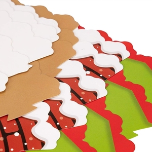 Christmas <b>Cupcake</b> <b>Toppers</b> Paper Inserts with Santa Snowman Reindeer Designs for Holiday Baking Party Decorations Desserts - Product Image 2