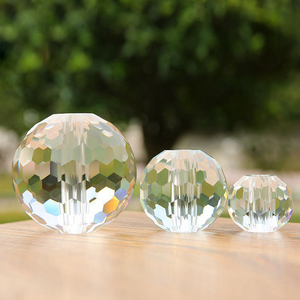 Esfera de vidro de cristal desmontada, esfera com furo para lâmpada de mesa MH-Q0213 - Product Image 6