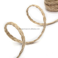 Cordon de jute de chanvre naturel de 10mm corde de jute tressée plate fibre tissée torsadée haute résistance 100m pour bricolage artisanat et emballage