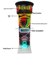 Nouvelle conception de machine de jeu de boxe d'arcade électronique à monnayeur pour sports d'intérieur, avec fonction de test de puissance de frappe et système de tickets pour prix