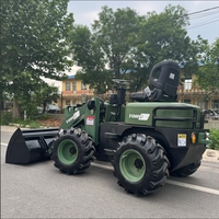 Caricatore Frontale Agricolo Articolato Compatto a Batteria con Certificazione CE |   Mini Pala Gommata Elettrica a Zero Emissioni 1 Anno 1200kg