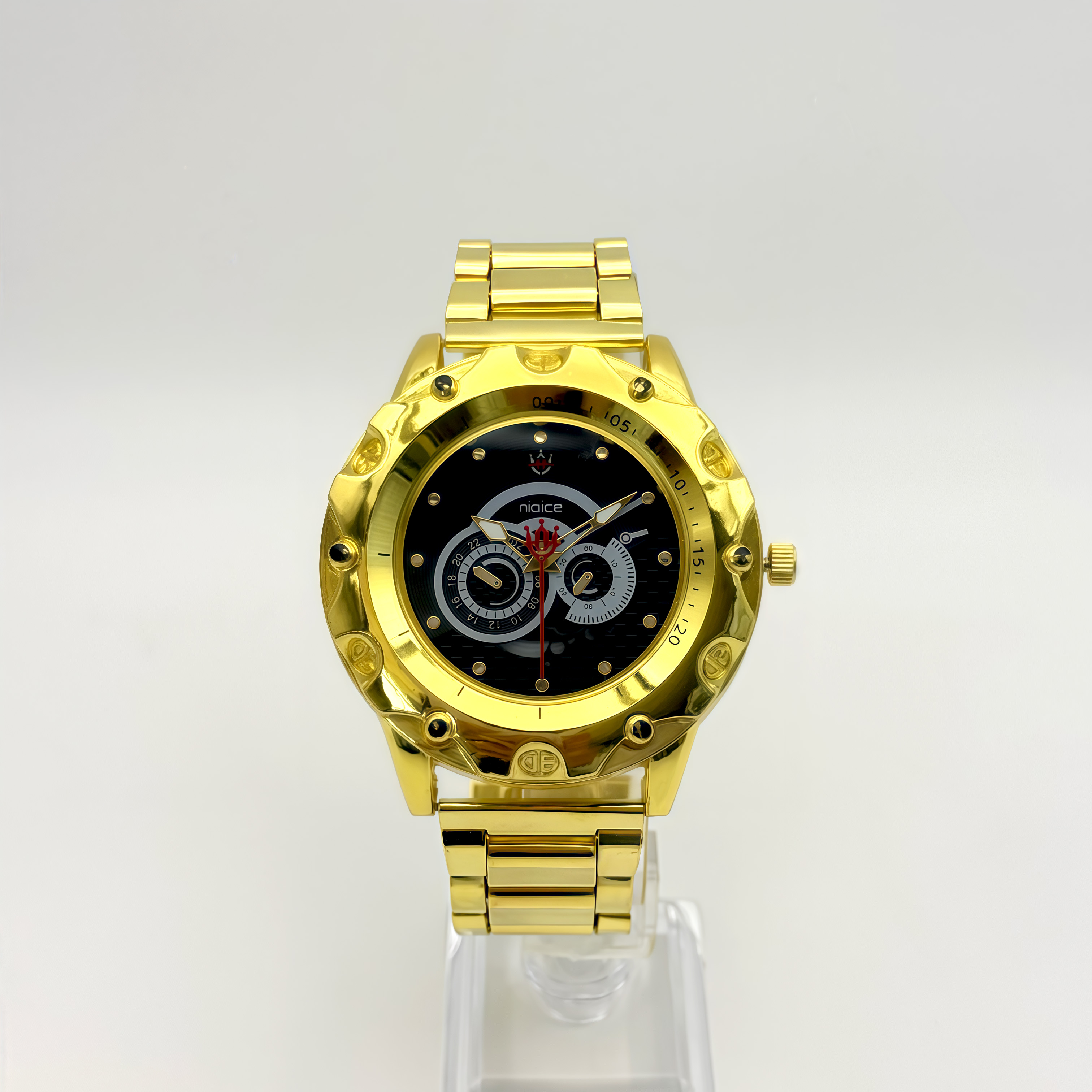 golden black dial