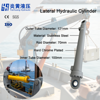 Cylindre hydraulique marin offshore avec capteur intelligent pour positionnement précis et stabilité d'attitude dans un environnement marin hostile