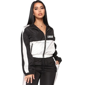Sportswear Polyester Zipper <strong>Jacket</strong> Custom Outdoor Windbreaker <strong>Womens</strong> Woven <strong>Lightweight</strong> <strong>Jacket</strong> - Product Image 1