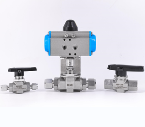 Vanne à boisseau sphérique haute pression NAILOK BV Série 6000 psi SS316, raccordement double ferrule 1/4 3/8 1/2 pour instrumentation, vanne de régulation de gaz - Product Image 5