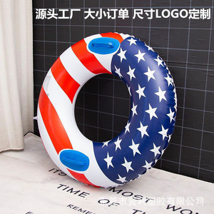 Inflatable Transparent Swim Ring Round Thickened 0.25mm PVC Adult Pool Float Summer Water Sport Use - Product Image 3