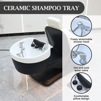 Prix d'usine : Ensemble bac à shampoing et chaise multifonctionnel pour salon de coiffure, incluant chaise de lavage et lits de massage pour soins capillaires et spa