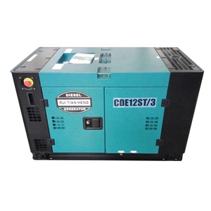 12kva <span class=keywords><strong>10KW</strong></span> 50/60Hz 12V DC im lặng làm mát bằng nước Diesel giá Máy phát điện - Product Image 1
