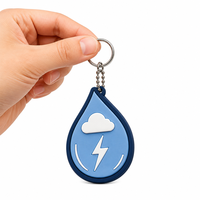 Collectible Favorieten Fabriek Groothandel Op Maat Cloud Geprint PVC Sleutelhanger Met Dubbelzijdige Afbeelding voor Toeristische Cadeauwinkel