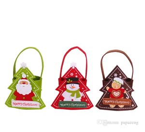 Homme de pain d'épice en feutre de laine durable et elfe de Noël en chocolat au lait Boutons de chocolat Décorations de Noël dans un sac cadeau - Product Image 4