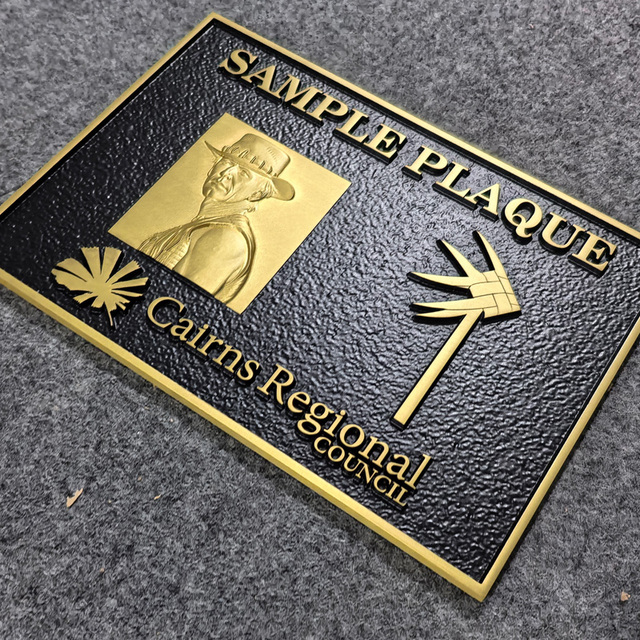 Custom-designed American-style and European Style Commemorative Plaques Bronze and Aluminum Sculpted Outdoor Monument