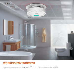 Système d'<span class=keywords><strong>alarme</strong></span> photoélectrique intelligent <span class=keywords><strong>connecté</strong></span> au hub Wi-Fi pour la <span class=keywords><strong>maison</strong></span>, détecteur d'incendie domestique, <span class=keywords><strong>alarme</strong></span> de sécurité incendie pour appareils connectables - Product Image 3