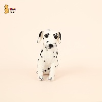 Kawaii Dalmatiner Hunde puppe Weiches Plüsch tier in PP-Baumwoll form Velboa und Stoff kissen mit Kunststoff und Filz material