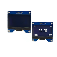 Pantalla OLED GJD de 1.54 Pulgadas, Resolución 128*64, Interfaz I2C, Módulo Controlador SSD1309 con Colores Blanco/Azul, 3V/5V, 4 Pines