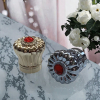 Tutup Parfum Pintar Desain Khusus Bentuk Mahkota, Bahan Zinc-Alloy Mewah, Anti Tumpah, 30ml, Botol Aroma dengan Logo Custom