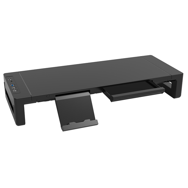 Popular Functional Easy Assembly Monitor Riser With Docking Station and Phone Holder Foldable Monitor Riser