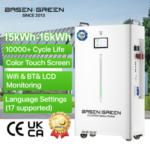 Batería de Almacenamiento Doméstico BasenGreen Split de 16 kWh LiFePO4, Montada en Pared, 51.2V 314Ah, Sistema de Energía Solar, Certificación CE TUV, Envío Gratuito - Product Image 2