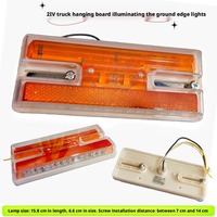 Feux latéraux LED 24V pour camions et remorques, feux d'éclairage des pneus