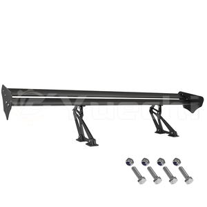 53inch Lightweight <strong>GT</strong> Rear Trunk Wing <strong>Spoiler</strong> Aluminum Black Universal Rear Wing <strong>Spoilers</strong> Streamline Deck - Product Image 2