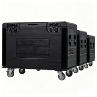 Valise de transport pour câbles et fils, valise rigide légère, pour le rangement d'équipements, valise de transport sur roulettes