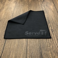 Tissu microfibre suédé épais, personnalisé, noir, pour écran de téléphone portable, caméra, lunettes, nettoyage