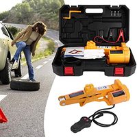 Cric hydraulique électrique portable 5-en-1 DC12V avec éclairage LED, capacité 5 tonnes, garantie 12 mois, hauteur minimale 12 pouces, 150 PSI, 20 kVA