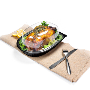 Food Container Sunzza Roast Chicken Box With Lid Takeaway Roast Chicken Plastic Food Packaging Disposable Plastic Roast Chicken Container