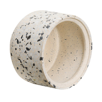 Pot de fleurs en béton personnalisé, jardin, utilisation de Style Terrazzo rond intérieur extérieur ciment Succulent jardinière ciment Pot de fleurs