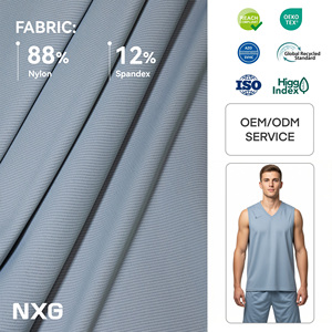 Maillots de <span class=keywords><strong>basket</strong></span>-ball fabriqués en Chine, tissu tricoté 88% nylon 12% élasthanne, extensible dans 4 directions, séchage rapide - Product Image 1