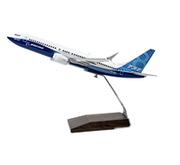 Modèle d'avion Boeing Unified 737-8 MAX en résine à l'échelle 1:100