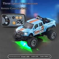 Mini-voiture RC de poche 2.4G personnalisée à l'échelle 1:64, ultra-compacte, pour drift sur bureau et tout-terrain, avec chargeur et câble USB