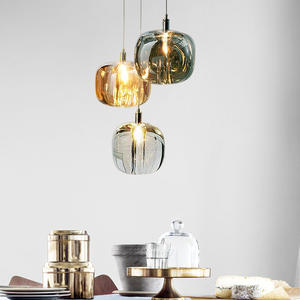 โคมไฟระย้าคริสตัลแบบหัวเดียว ดีไซน์มินิมอล โพสต์โมเดิร์น หรูหรา สำหรับห้องอาหาร/บาร์/ห้องนอน - Product Image 2