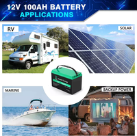 Batterie Lifepo4 HWE personnalisée à cycle de vie long, rechargeable, 12,8 V, 20 Ah, 50 Ah, 100 Ah, 5 kWh, empilable, IP65, tout-en-un, hors réseau, HW-4F100