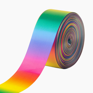 E-Magic Grosgrain Rainbow Gradient <strong>Ribbon</strong> 3/8&quot; 5/8&quot; 1&quot; Custom Heat Transfer Printed Polyester Gift Wrapping <strong>Ribbon</strong> - Product Image 3