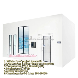 Diseño de sala limpia ensamblada modular Proyecto de taller de limpieza de alimentos Sala limpia modular prefabricada con salida de aire de alta eficiencia - Product Image 6