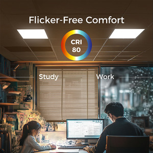 Plafonnier <span class=keywords><strong>LED</strong></span> carré 2x2 pieds à haute efficacité, 20W 30W 40W, 3 températures <span class=keywords><strong>de</strong></span> couleur, dimmable, avec certifications ETL DLC FCC - Vente chaude usine - Product Image 6