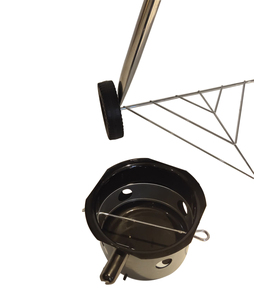 Barbecue au charbon de bois moderne de style coréen haut de gamme en forme de demi-baril en fer - Product Image 6