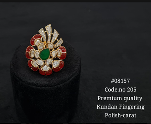 Kundan Fingering Style Kundan Accessories Caret Plated Premium Jewelry Making Decorative <b>Craft</b> Components Fashion Supplies - Product Image 5