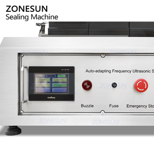 ZONESUN ZS-FK003U Semi-automatic Monodose <b>Strip</b> Tube Cosmetic Ultrasonic Aluminium <b>Plastic</b> Soft Tube Sealing Cutting Machine - Product Image 2